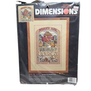 Dimensions Counted Cross Stitch‎ Kit 3803 Side by Side Noah's Ark Barbara Mock